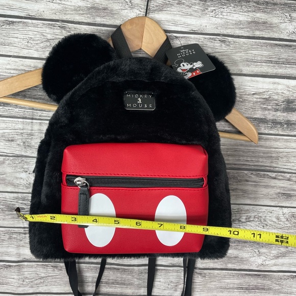 NWT Disney Mickey Mouse Fuzzy Backpack - Picture 3 of 8